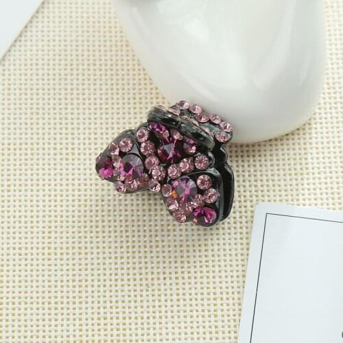 Korean New Simple Girl Hair Pins Headwear Rhinestone Barrettes Small Hair Claws for Women Fashion Full Diamond Hair Accessories