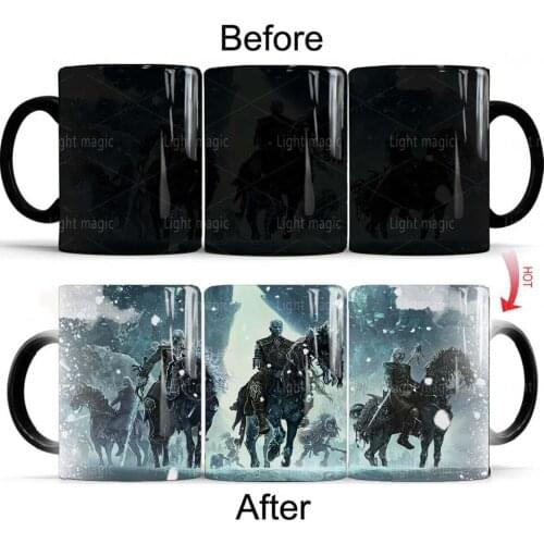 Zombie Knight Army Mug 11oz Magic Hot Cold Heat Sensitive Color Changing Mugs Husband Boy Friend Gift Mug