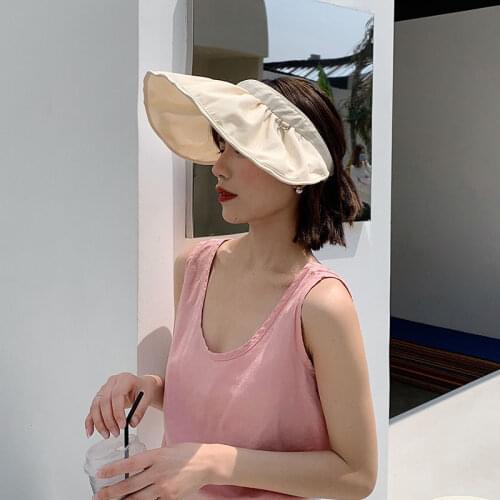 Summer Sun Men Hat Outing Outdoor Shading Protection Big-edge Beach Cap Convenient Storage FoldableLadies Hair Bands