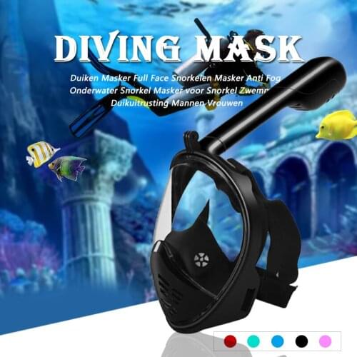180° Panoramic Scuba Diving Mask Respirator Snorkeling Mask Anti Fog Full Face Waterproof Swimming Masks Swim Diving Equipment