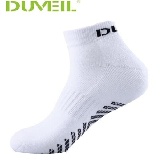 DUVEIL Men Functional Cotton Sports Socks Assist Exercise Short Socks For Runnuing Antiskid Booster Buffered Jogging Long Jump