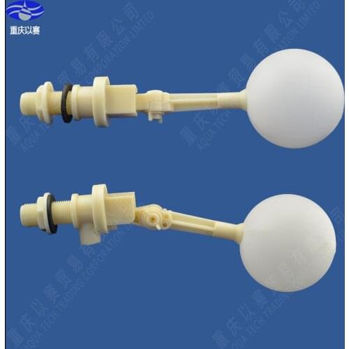 1/2" plastic float valve, plastic ball cock, water tank floating valve, remote control float valve
