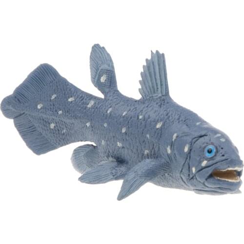 Realistic Ocean Latimeria Model Toy Animal Model Figurine Kids Toy Gift Home Decor Coelacanth for Home Office Decor