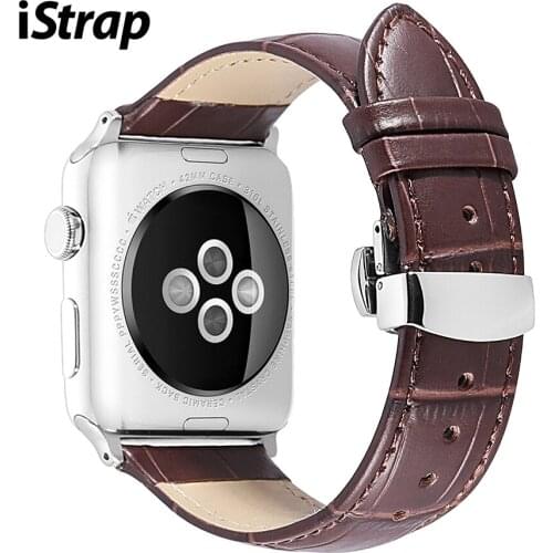 IStrap For Apple Watch Band Leather Strap for iWatch Accssories for Series 1/2/3/4 Watch Band Strap 38mm 40mm 42mm 44mm