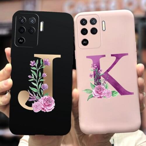 Silicone Case For Oppo A94 5G Cute Letters Cover OppoA94 Silicone Soft Funda For Oppo A94 A 94 OppoA94 5G Phone Cases Shockproof