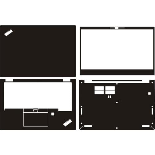Carbon fiber Vinyl Laptop Sticker Skin Decals Cover Protector for Lenovo ThinkPad S2 2021 13"