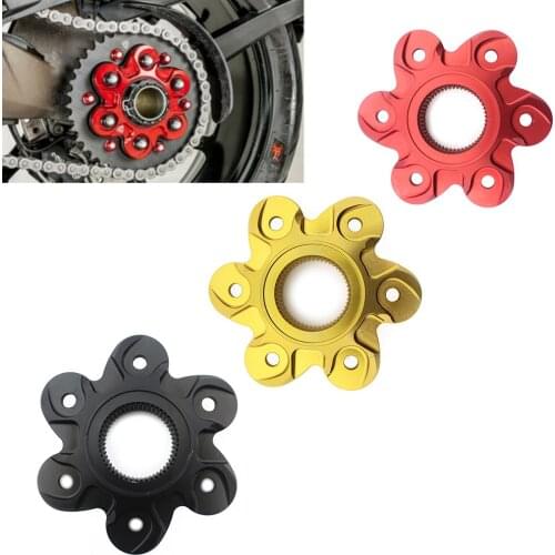 Motorcycle Rear Aluminum Billet Sprocket Drive Flange Cover For Multistrada 1200 S Granturismo Pikes Peak 2013-2014