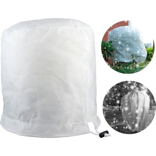 3 Type Plant Freeze Protection Covers Reusable Eco-Friendly Fabric Plant Shrub Frost Jacket Cover With Drawstring