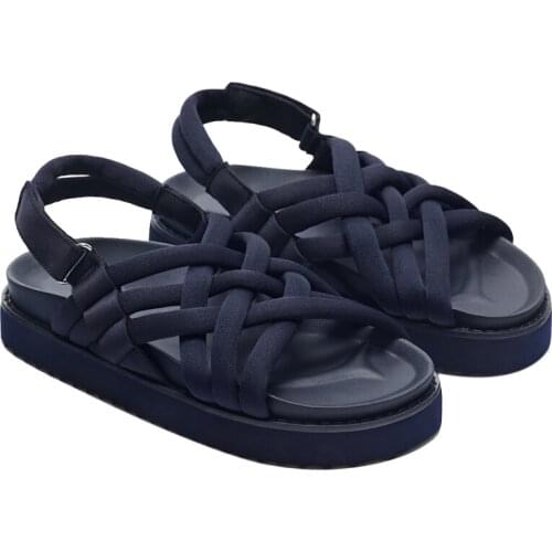 Flats Sandals Women 2021 Summer Thick-soled Platform Shoes Woman Buckle Flat With Sandalias Bohemian Roman Sandal Vacation Shoe