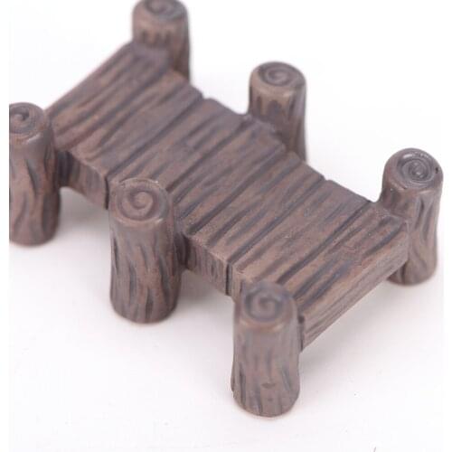 1Pc Home Micro Mini Bridge Dollhouse Terrarium Miniatures World Bonsai Fairy House Garden Small Ornament Landscape Decoration