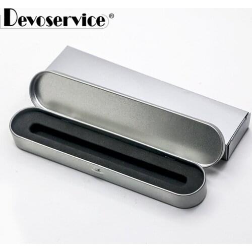 1pc Practical EVA Tinplate Pencil Case Metal New Students Stationery Pen Boxes With Packaging Business Office Supplies For Gifts