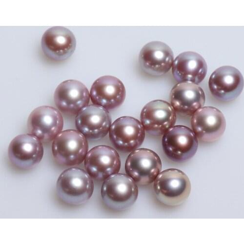 Charming Pearls Jewelry 11-12mm Big size Perfect Round Edison Pearls Beads 3A Natural Freshwater Loose Pearl High Luster