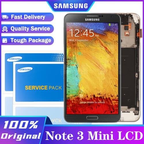 100% Original Dynamic AMOLED LCD Display Touch Screen Digitizer for Samsung Galaxy NOTE3 Mini Note3 Neo N7505 Repair Parts