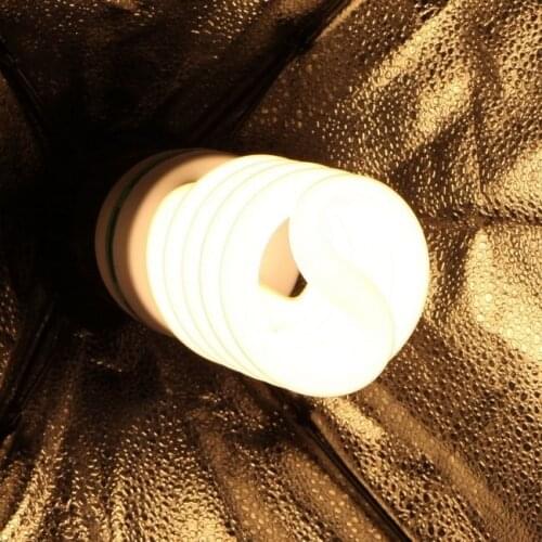 3200K 220V 150W Studio Continuous Video Photographic Ring Video Light E27 Fluorescent Tricolor Light Bulb