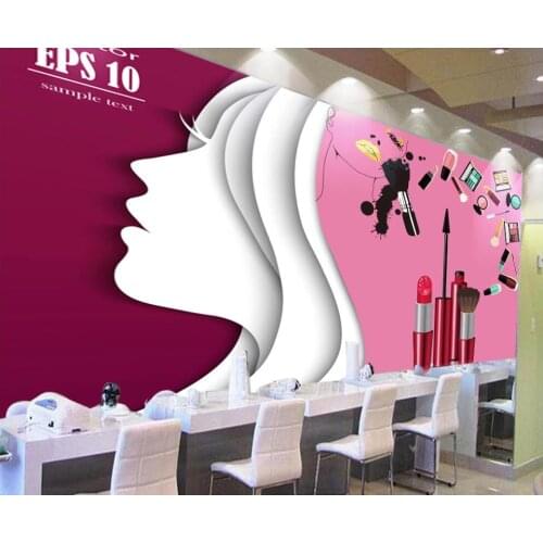 3d wallpaper custom photo Beauty salon makeup lipstick tooling background home decor living room wallpaper for walls 3 d