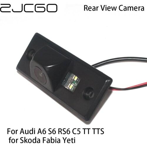 ZJCGO Car Rear View Reverse Back Up Parking Camera for Audi A6 S6 RS6 C5 TT TTS for Skoda Fabia Yeti