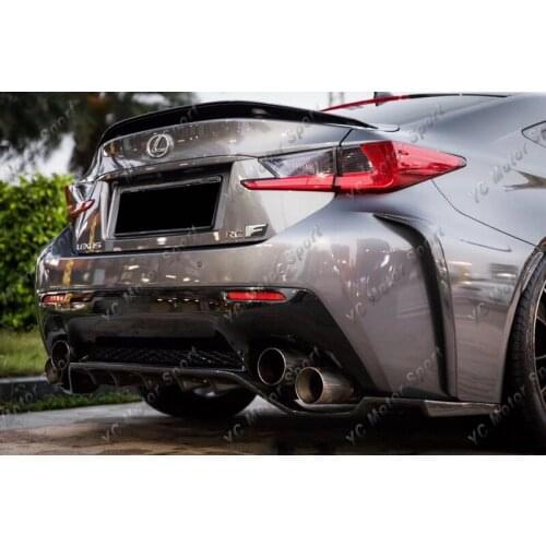 Car Accessories Carbon Fiber Rear Diffuser Fit For 2014-2017 RC F Sport Rear Bumper Under Diffuser Lip