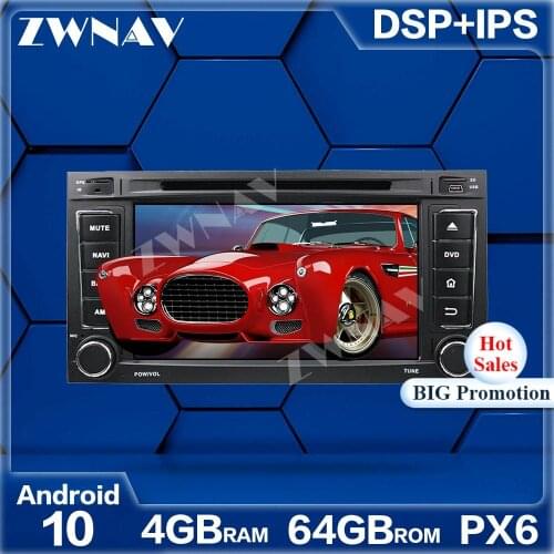 Android 10.0 Car Multimedia Player For Volkswagen TOUAREG 2003-2010 T5 2009-2010 Radio navi stereo IPS Touch screen head unit