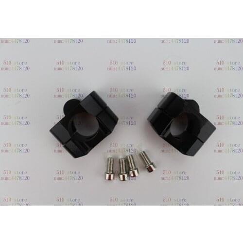 Black CNC aluminum Motorcycle HANDLEBAR RISER motocross handle bar mount RISERS FITS for KTM Yamaha suzuki RETRO MOTORBIKE riser