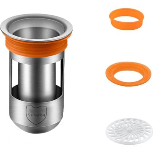 Bathroom Drain Stainless Steel Deodorant Floor Drain Core Sink Seal Drainer Deep Water Seal Cores Floor Strainer Plug Trap Ralo