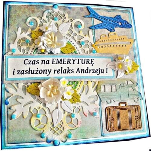 Travel transportation set Metal Cutting Die Stencil for DIY Scrapbooking Album Paper Card Decor Craft Embossing Die