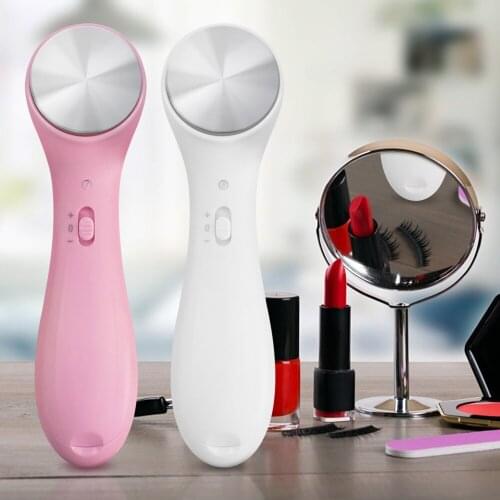 Electric Mini Sonic Facial Massage Vibrating Device Face Cleaner Beauty Machine Ion Wrinkle Removal Female Skin Care Massager