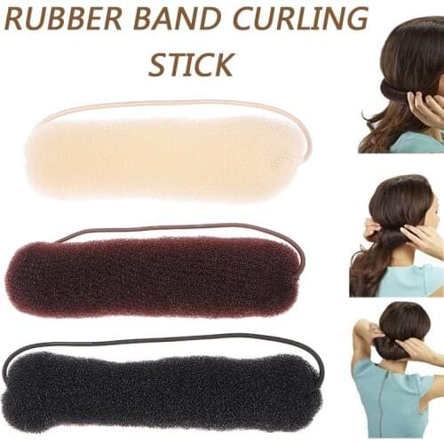 High Quality Bun Hair Maker Sponge Bump Up Hollywood Style Roll Tuck Donut Updo French Twist Hair Styling Accessories 3 Colors
