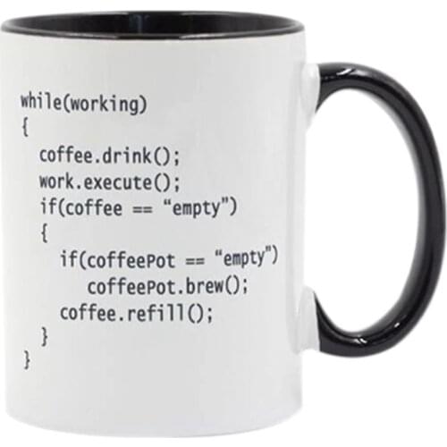 Coffee Program 11oz Coffee Mug Nerd Engineer Idea for Men Science Mug Great Gag for Programmer Geeks Computer Science Develope