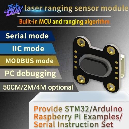 Laser Distance Sensor Module TOF050F TOF0200F TOF0400F MODBUS IIC Serial Port Output for Arduino Drone Robot Vehicle
