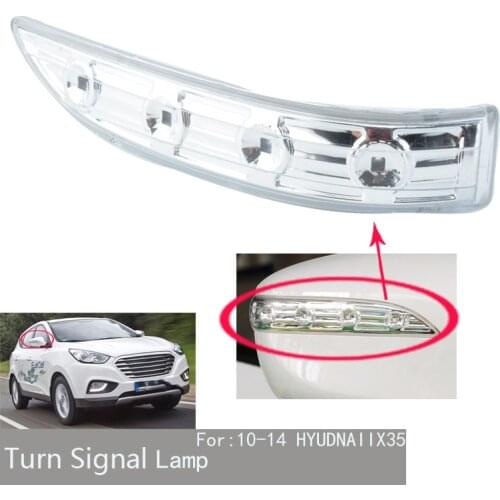 Left & Right Car Rearview Mirror Signal Light LED Turn Signal Side Indicator Lamp for Hyundai IX35 2009 2010 2011 2013 2014 2015