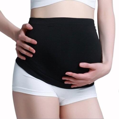 2020 New Pregnant Women Solid Color Belts Protector Waist Care Abdomen Seamless Support Belly Band