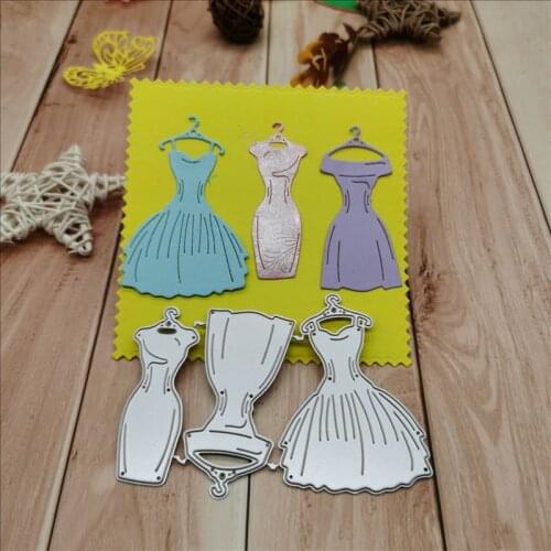 Three piece skirt Metal Cutting Dies for DIY Scrapbooking Album Paper Cards Decorative Crafts Embossing Die Cuts