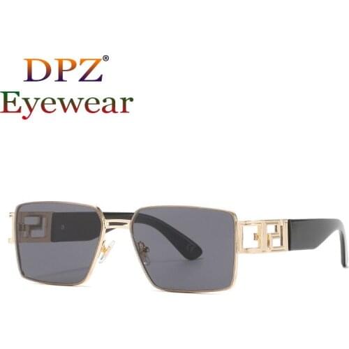 2021 New Fashion Luxury Men Vintage Unique Buckle Pilot Sunglasses For Women Square Sun Glasses Female Gradient Sexy Shades 5088