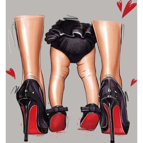 Great Love Patches Heat Transfer Tops Appliqued Diy Fashion Vinyl Appliques Iron On T-Shirt Socks Backpack