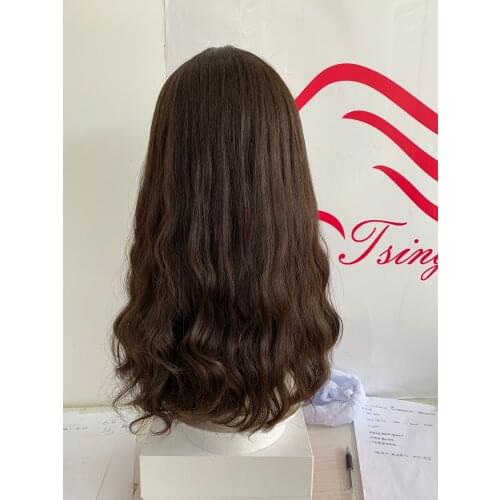 Alishevy custom made silk top European virgin hair wigs slight wave jewish wig kosher wig Best Sheitels in stock