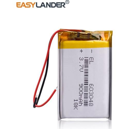 Rechargeable 3.7V 900mAh 603048 Battery Li-Po Polymer cells Lithium li-ion Lipo Battery For Drone MP3 MP4 GPS DVD LED Light
