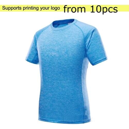 Retail Blank Adult Tops High Elastic t-shirts Men Quickly Dry Top shirt Unisex Tees streetwear t-shirt XS-4XL Big Size fitness