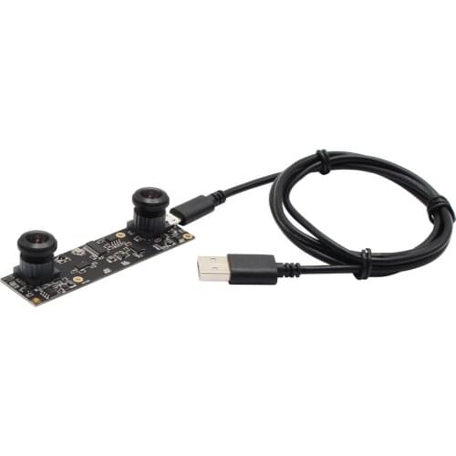 180 degree Fisheye Wide View Angle Dual Lens USB Camera Module Stereo Webcam 1920x1080 OTG UVC 3D VR camera for Windows Linux