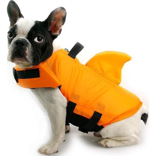 Dog Life Vest Summer Shark Pet Life Jacket Clothes Dogs Swimwear Pets Swimming Suit Supplies Accessories