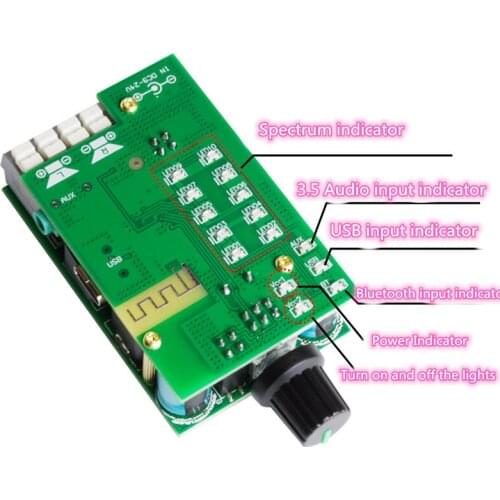 TPA3116 Bluetooth 5.0 Audio Module TPA3116D2 Stereo High-Power Digital HIFI 2.0 Power Amplifier Board 2*50W