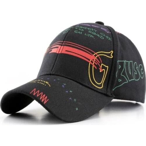 TULA017E New Korea outdoor men casaul hip hop baseball cap Summer cotton printed painting trucker snapback hat gorros