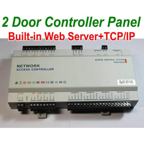 High-End 2 Door Controller Panel Control Board with Built-in Web Server+TCP/IP Network For 2 Door Entry+Exit Wiegand26/34 contro