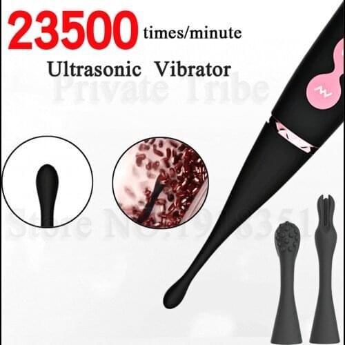 High Speed G-spot Ultrasonic Vibrator Climax Teasing Magic Wand Stick Vagina Nipple Clitoris Body Stimulator Sex Toys For Women