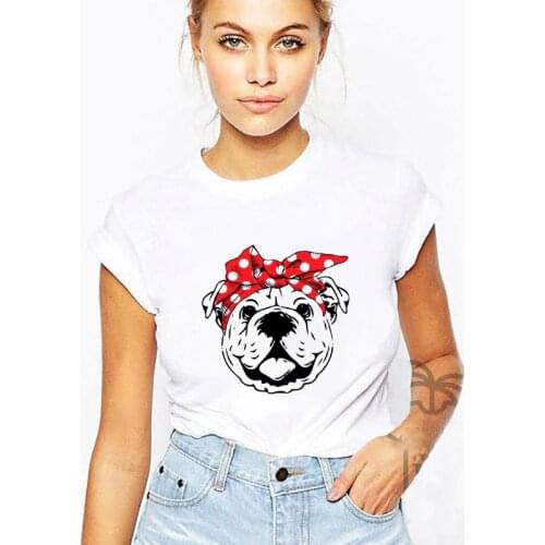 Pug Funny Cute Tshirt Cartoon tshirt Harajuku T shirt Ullzang Tshirt Lady Womens T-shirt 2021 New Summer T-shirt