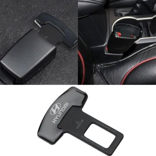 1/2Pcs Metal Car Interior Seat Belt Clip Safety Belt Plug For Hyundai Tucson Solaris I30 Creta Ix35 I40 IX20