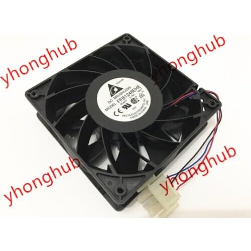 Delta Electronics FFB1248EHE 4B77 DC 48V 0.75A 3-Wire 120x120x38mm Server Cooling Fan