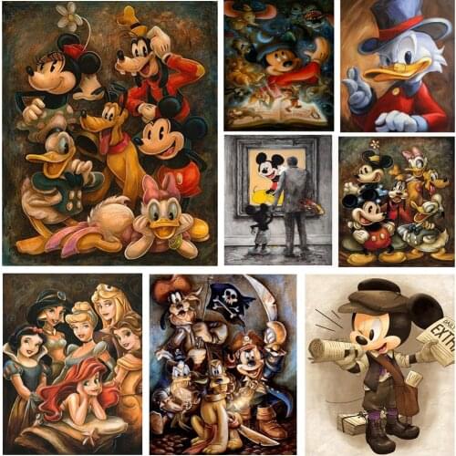 Diamond Painting Mosaic Disney "Mickey" Cartoon Craft Kit 5D Diamond Embroidery Rhinestones Portrait Cross Stitch DIY Home Decor