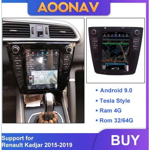 10.4 inch car autoradio DVD player For Renault Kadjar 2015-2019 car GPS navigation vertical screen IPS multimedia player