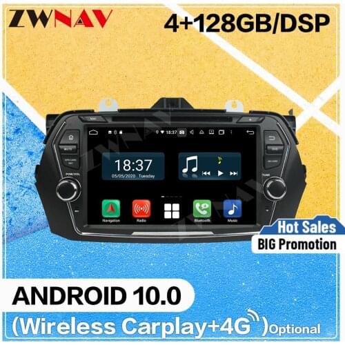 DSP Carplay Android 10.0 Screen Car Multimedia DVD Player for Suzuki Ciaz Alivio 2015-2018 GPS Navigation Radio Stereo Head Unit