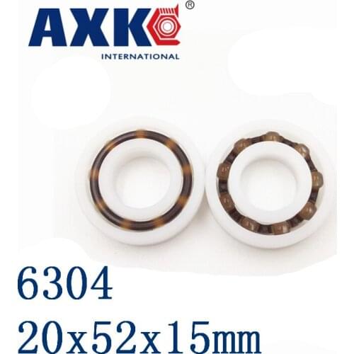 Axk 6304 Pom (10pcs) Plastic Ball Bearings 20x52x15mm Glass Balls 20mm/52mm/15mm